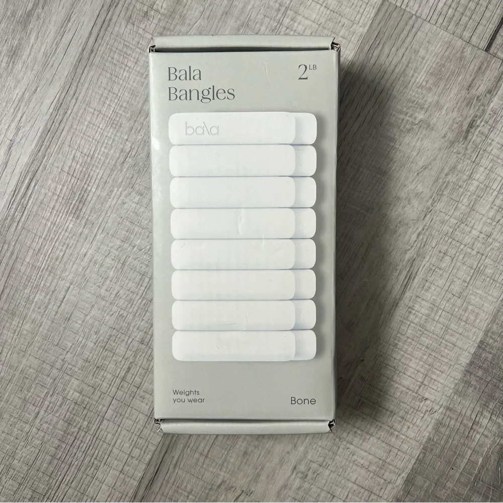 NEW BALA 2 Pound Bangles in Bone White Wrist Weights Pilates Yoga Viral - Picture 7 of 13